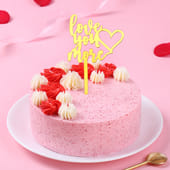 Valentine Strawberry Bliss Cake