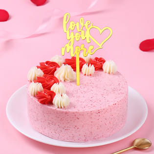 Valentine Strawberry Bliss Cake