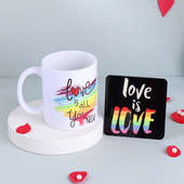 Valentine Love Mug N Magnet Combo