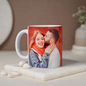 Front view of Photo mug for girlfriend