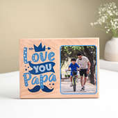 Love Papa Personalised Wooden Plank
