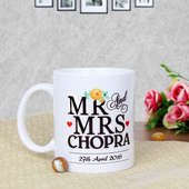 Love Reloaded - A Customised Anniversary Mug with Back Side View