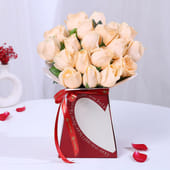 Love Sentiments In Peach Roses