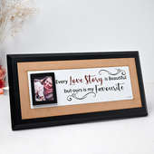 Side View of Love Story Frame