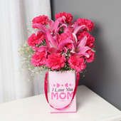 Carnations and Lilies Bunch for Mom