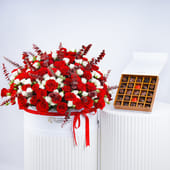 Love Wrapped In Roses N Chocolates