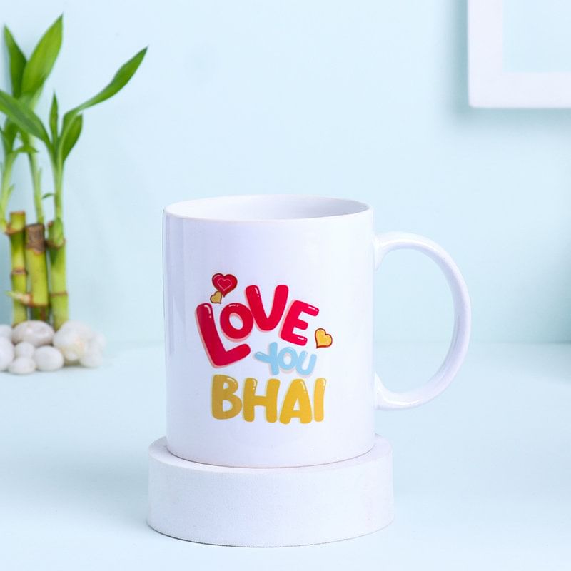 Love You Bhai Mug - Bhai Dooj Gifts For Brother