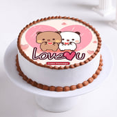 Love You Bubu Dudu Couple Cake