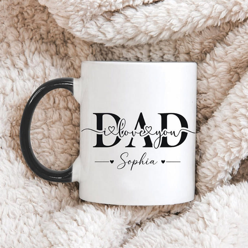 Love You Dad Personalised Mug