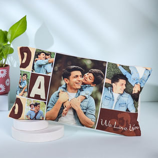 Love You Dad Personalised Pillow