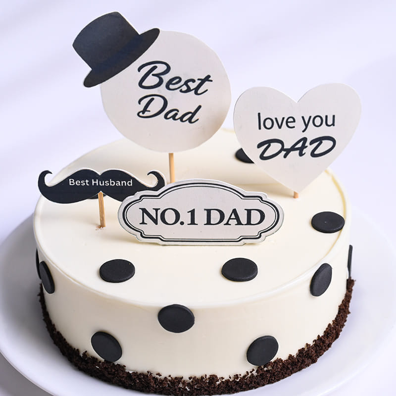 Love You Dad Retro Cake