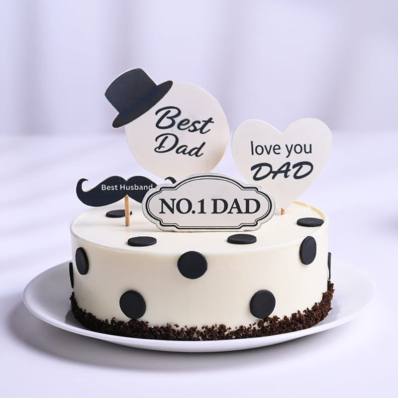 Love You Dad Retro Cake