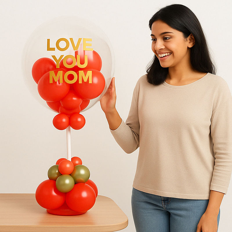 Love You Mom Balloon Bouquet
