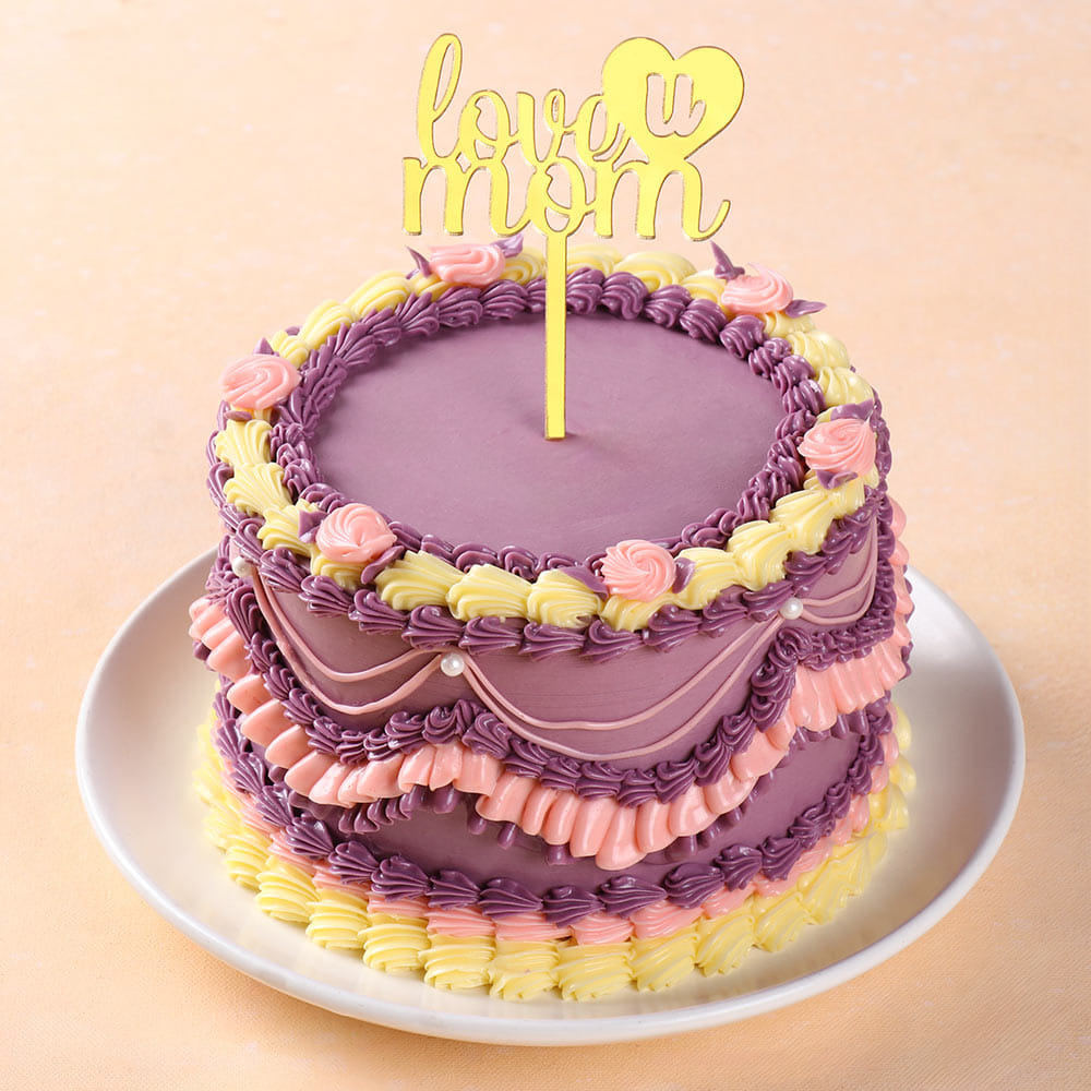 Love You Mom Swirl Cake