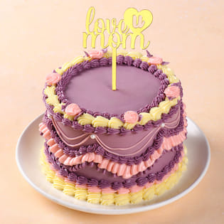 Love You Mom Swirl Cake