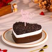 Love You More Choco Heart Cake