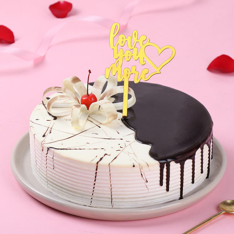 Love You More Chocolate Drizzle Cake