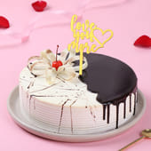 Love You More Chocolate Drizzle Cake