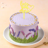 Love You More Lavender Cake