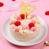 Love You More Vanilla Blossoms Cake