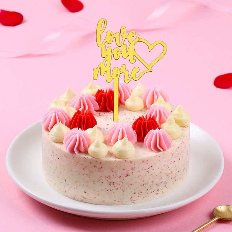 Love You More Vanilla Blossoms Cake