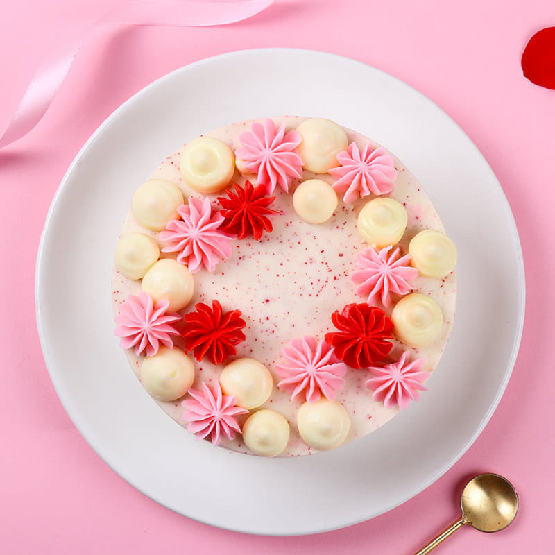 Love You More Vanilla Blossoms Cake