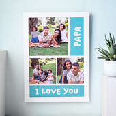 Love You Papa Personalised Photo Frame