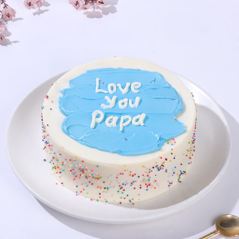 Love You Papa Sprinkle Cake