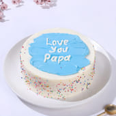 Love You Papa Sprinkle Cake