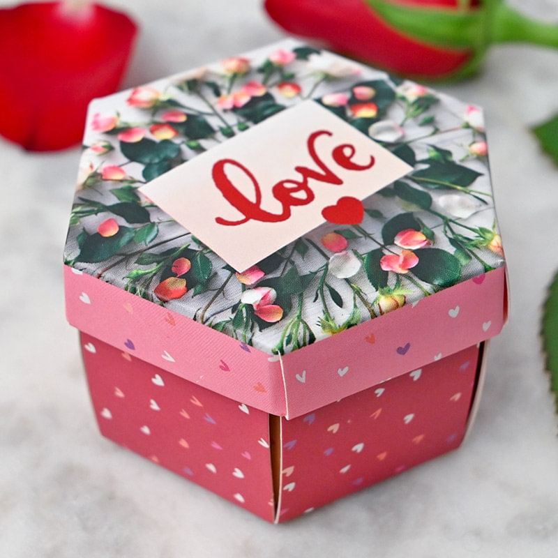 Box View of Lovely Floral Explosion Box