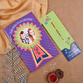 Lovely Greeting Rakhi Pack of One Designer Rakhi With Greeting Card - Buy Online Now
