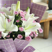Lovely Lilies Bouquet Close View