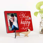 side view of Personalised lovely couple frame 