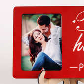 Front view of Personalised lovely couple frame 
