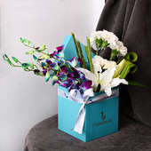 order Lovely Orchids In A Box from FlowerAura