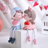 Adorable Love Couple Figurine Gift for Kiss Day
