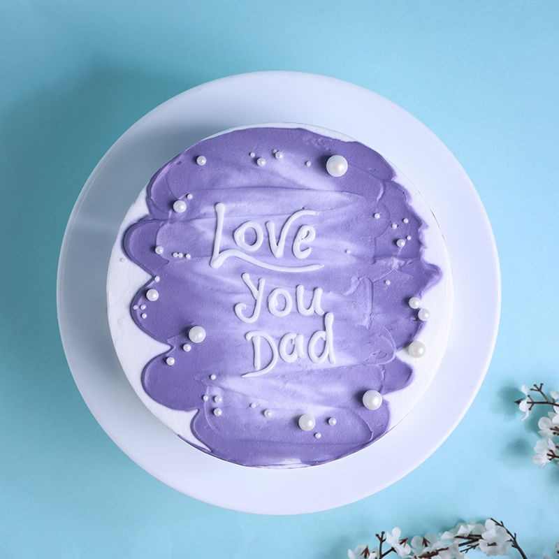 Loving Fathers Day Cake - Top View
