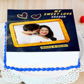 Photo Cake for Valentine - Zoom View