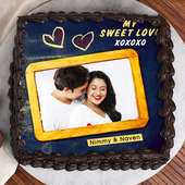 Personalised Photo Cake for Valentine