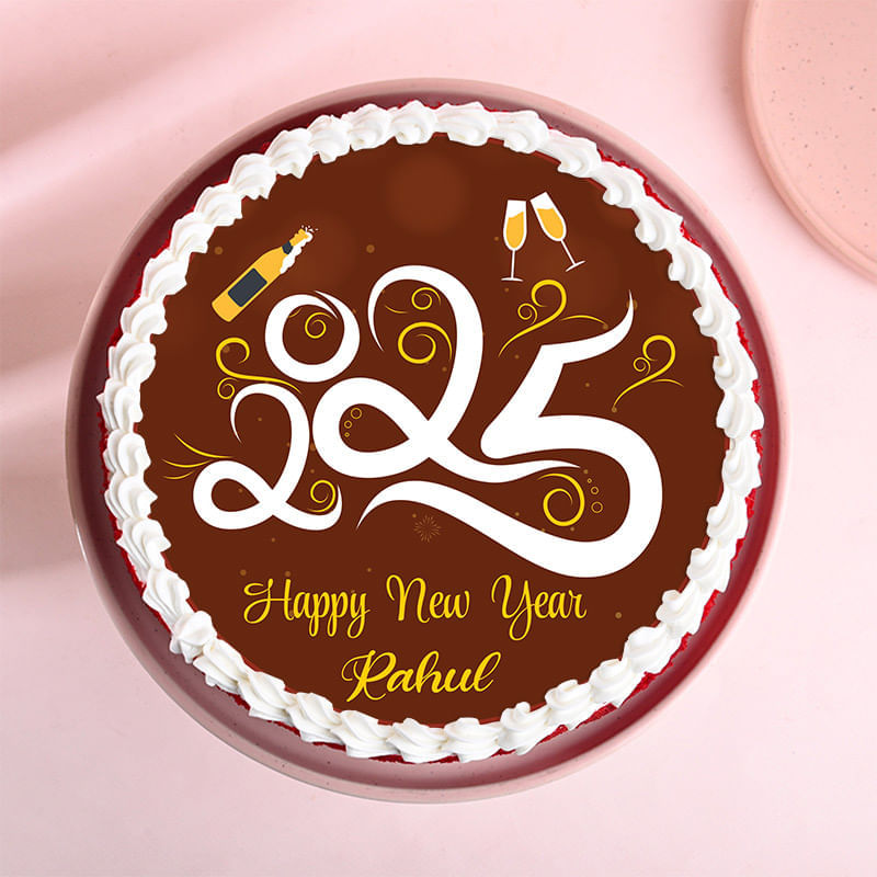 Lush Red Velvet New Year Cake