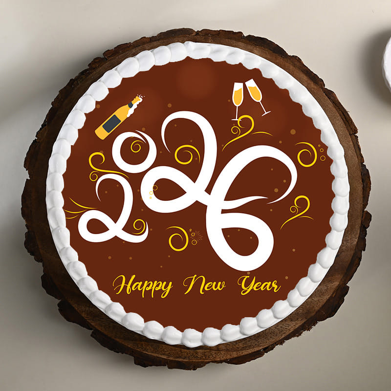 Lush Red Velvet New Year Cake