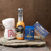 Luxury Essential Gift hamper for him includes Bear shampoo, soap and towel