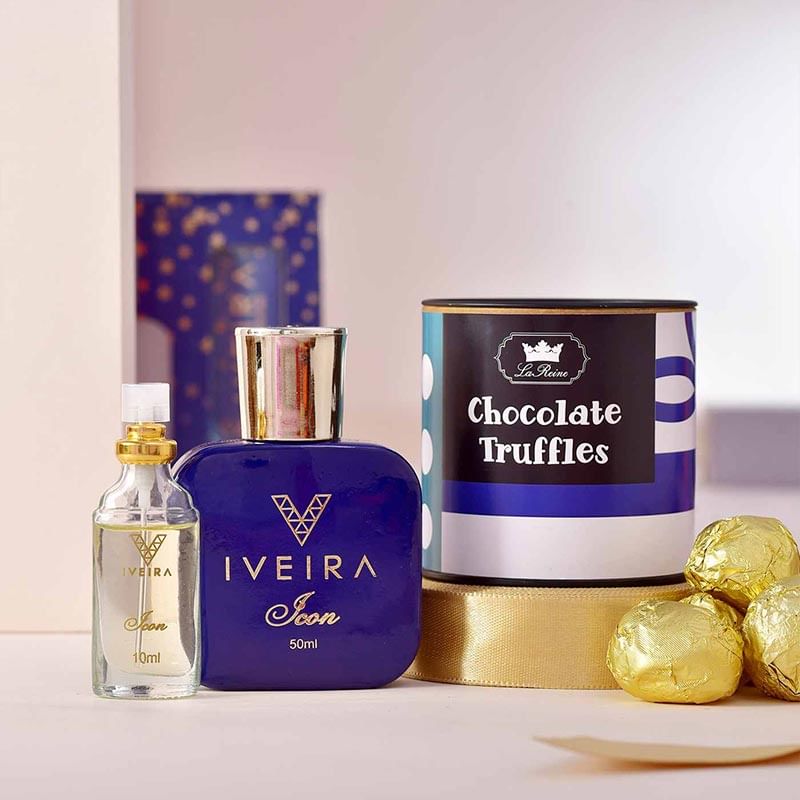 Luxury Perfume N Chocolate Combo 