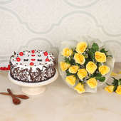 M Day Cake N Flowers