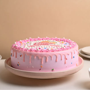 Side View Magical Barbie Cake