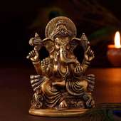 Maginificant Ganesha Brass Idol