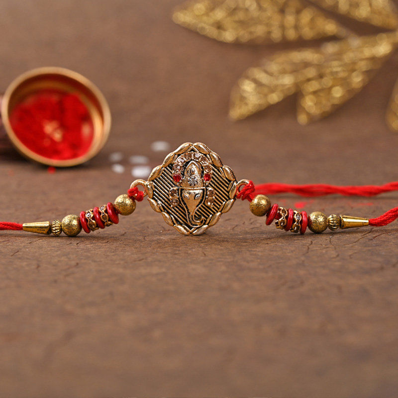 Plant Rakhi and Chocolate Box Hamper Online rakhi View