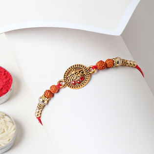Online Mahadev Rudraksha Rakhi Delivery in India - Divine Rakhi 
