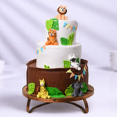 Majestic Jungle Kingdom Cake
