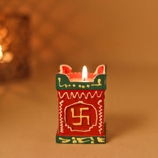 Majestic Tulsi Wax Diyas